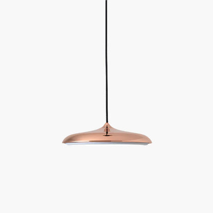 Ultratynd LED-pendellampe med rund skærm