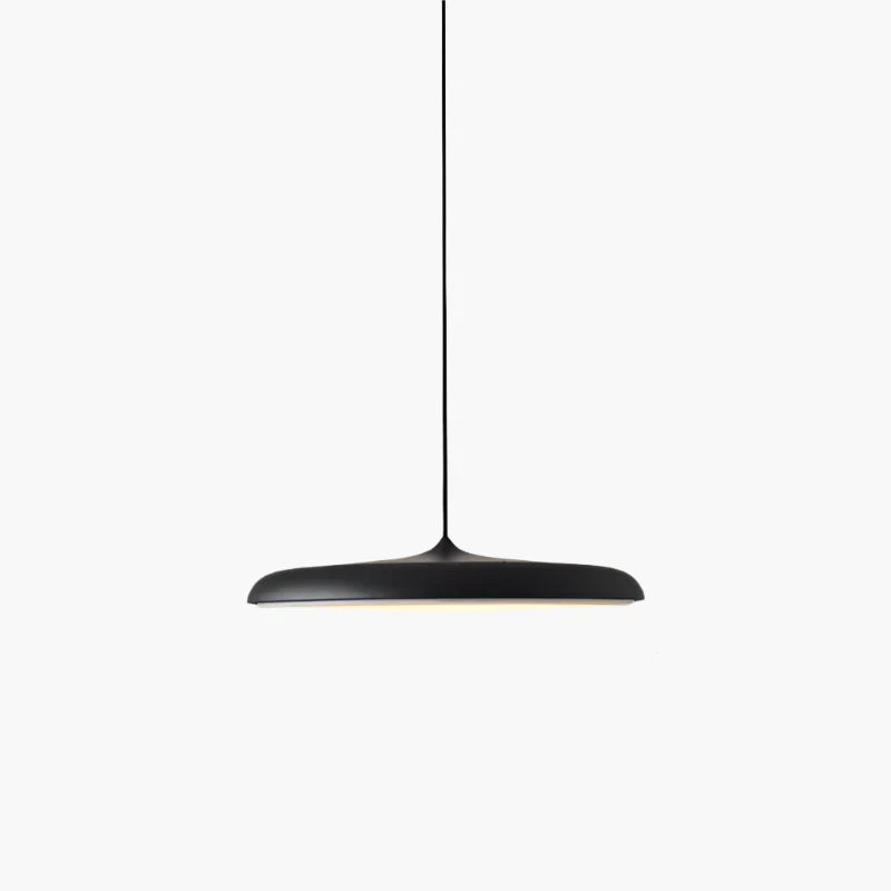 Ultratynd LED-pendellampe med rund skærm