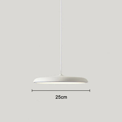 Ultratynd LED-pendellampe med rund skærm