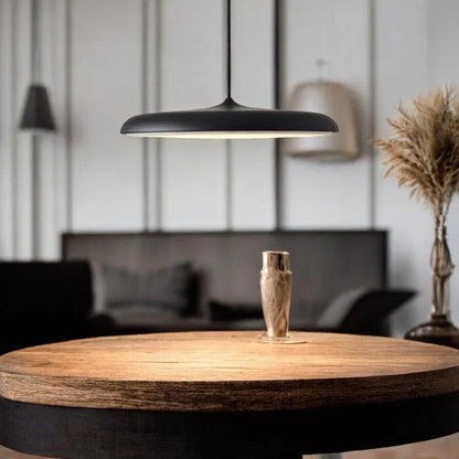 Ultratynd LED-pendellampe med rund skærm