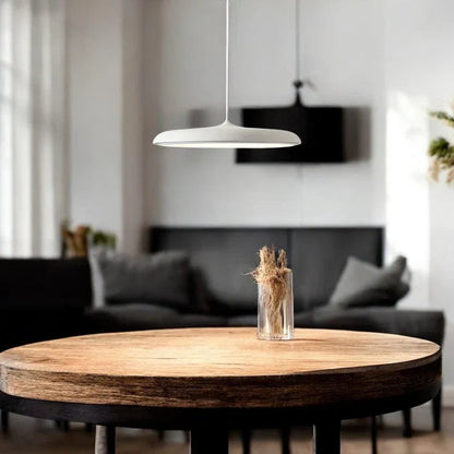 Ultratynd LED-pendellampe med rund skærm