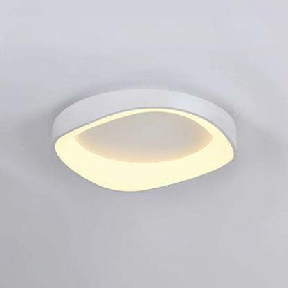 Skandinavisk LED-loftlampe – Moderne påbygningslampe med træeffekt
