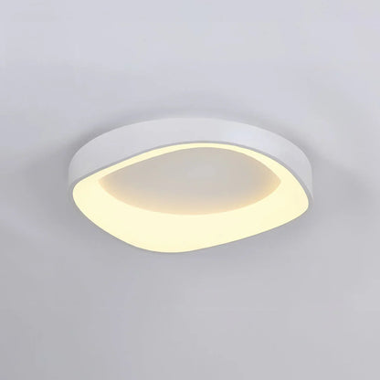 Skandinavisk LED-loftlampe – Moderne påbygningslampe med træeffekt