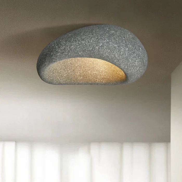 Wabi-sabi LED loftlampe med organisk form