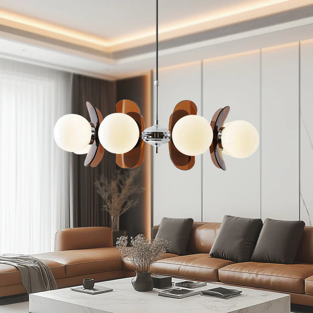 Pendellampe med Kugleformede Skærme i Retro Bauhaus-stil
