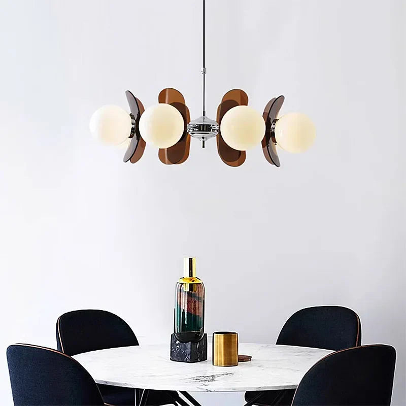 Pendellampe med Kugleformede Skærme i Retro Bauhaus-stil