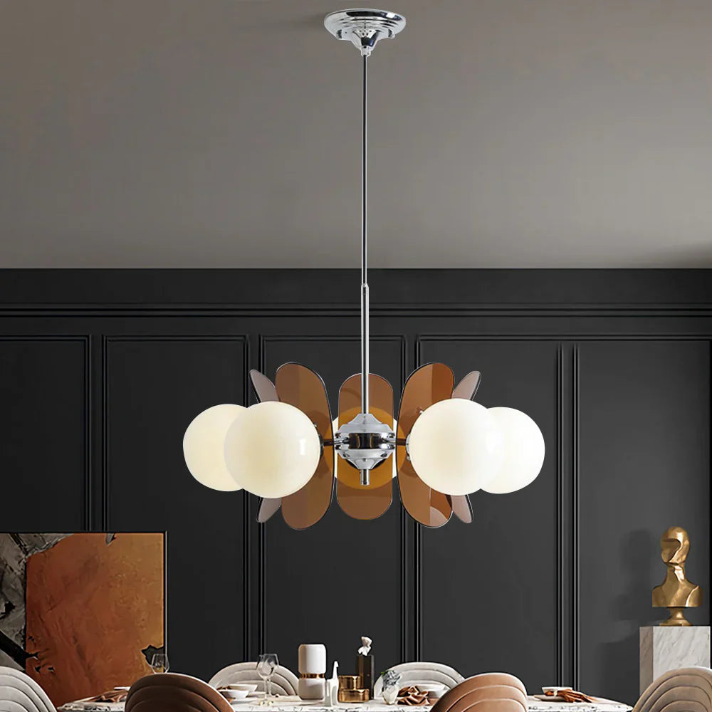 Pendellampe med Kugleformede Skærme i Retro Bauhaus-stil